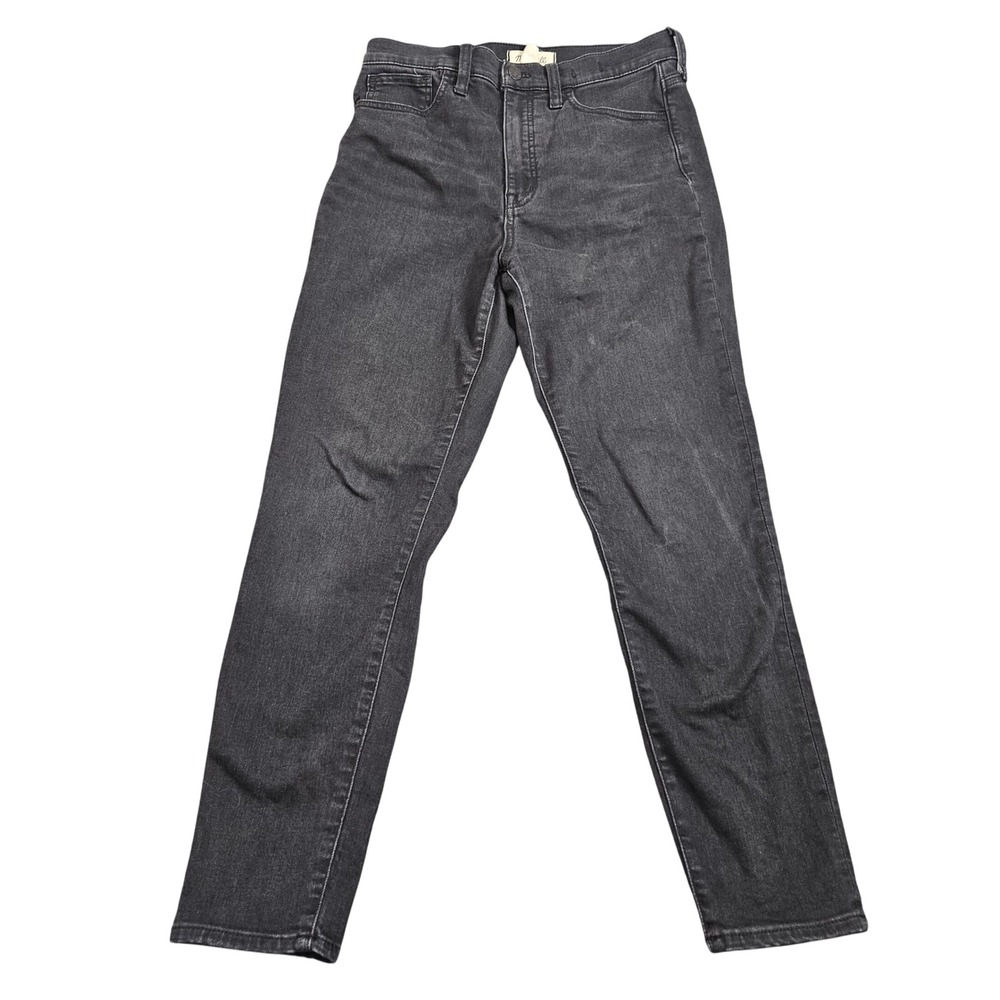 Madewell Roadtripper Jeans Womens 28 Black High Rise Skinny Stretch Minimalist‎